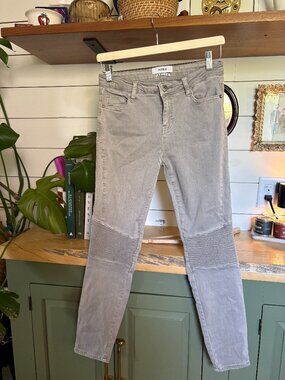 Pistola Moto Skinny Jeans – Light Gray – Size 28